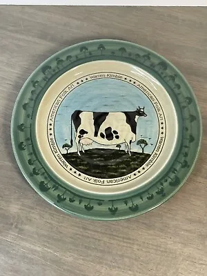Warren Kimble Cow Plate Otagiri Japan 8.5  • $9.95