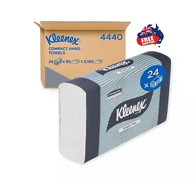 Kimberly Clark Kleenex Compact Hand Towel 24 Packsx90 Towels 4440 • $75