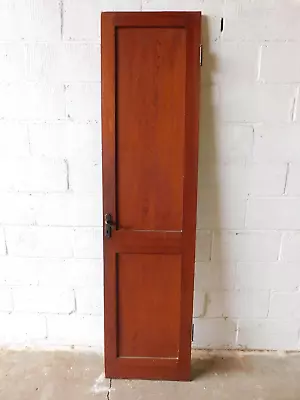 1900s Antique Wooden INTERIOR DOOR Two Panel CRAFTSMAN/MISSION Style Fir ORNATE • $144.95