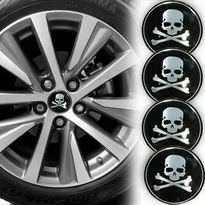 Car Wheel Rim Center Hub Cap Decal Cover Emblem Sticker Black 56mm Accessories • $6.47