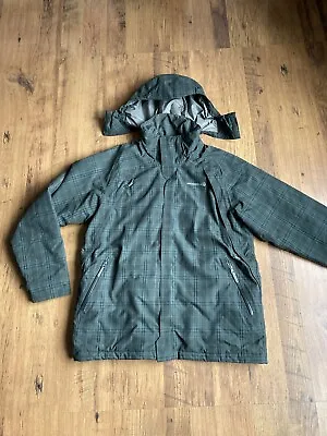 Merrell Opti Shell Opti Warm Winter Green Tartan Hooded Jacket Coat Sz XL 44  46 • £40