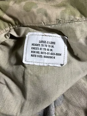 Army OCP Scorpion Multicam Uniform Coat Shirt 50/50 Cotton/Nylon Large XLong • $18