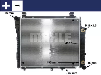 Radiator Engine Cooling Mahle Cr 406 000s For Mercedes-benz • $174.40