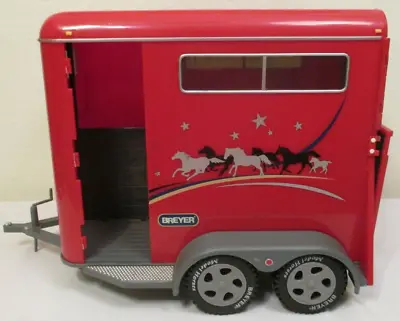 Breyer Red Traditional 12  High 2 Stall Show Horse Trailer • $14.99