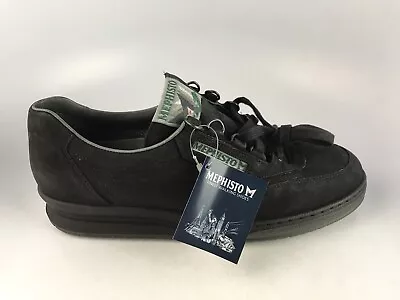 Mephisto Rush Black Nubuck Leather Sneakers Women's Size 10.5 Narrow • $95.99