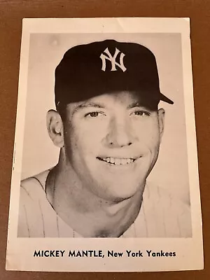 1961 Mickey Mantle Mlb Baseball Photo Jay Publishing Picture Pak New York Yankee • $39.99