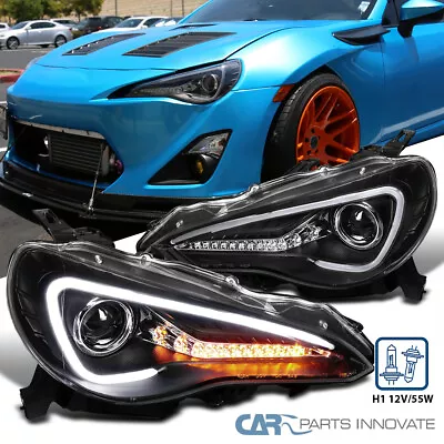 Black Fits 2013-2016 Scion FR-S Toyota Projector Headlights LED Signal Bar Lamps • $296.95