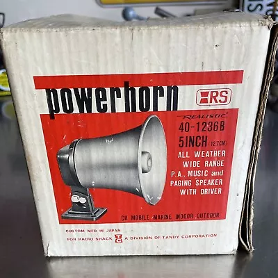 Vintage Realistic Power Horn 40 - 1236B Speaker Megaphone NOS MINT • $35