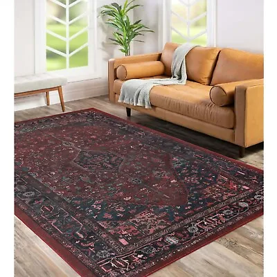 Cardinal Geometric Southwestern Traditional Washable Indoor Area Rug Or Runner • $33.15