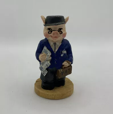 £4.36 • Buy Cuggly Wugglies Collection Business Pig With Suit And Briefcase, Newspaper 2” In