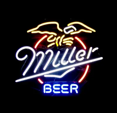 Miller Eagle Neon Sign 17 X14  Lamp Beer Bar Pub Store Wall Hanging Artwork • $133.50