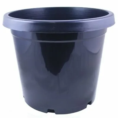 $45 • Buy Standard BLACK Plastic Pots For Potting Plants Vegetables & Trees - 300mm