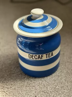 Cornishware Storage Jar Decaf Tea • £22