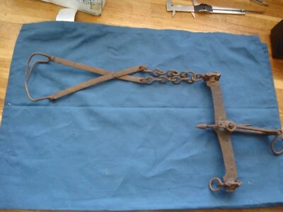 £14 • Buy A Wonderful Set Of Antique Steel French Butchers ? Scales , For Parts Or Repair