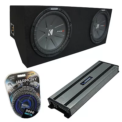 05-14 Ford Mustang Coupe Kicker CompR CWR10 Dual 10  Custom Sub Box HA-A1500.1 • $501.99