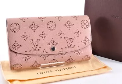 (A Rank) Louis Vuitton LV Portefeuille Iris Mahina M60145 Wallet W/Box X121222 • $199.99