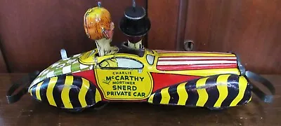 Marx Charlie McCarthy Mortimer Snerd Private Car Coupe Tin Wind Up Toy Works/key • $899