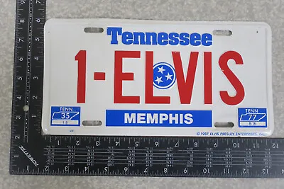 1987 87 Tennessee Tn Elvis Presley Memphis Metal Booster License Plate Tag (bb1) • $12.59