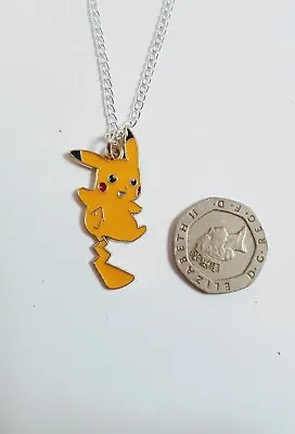 £5 • Buy Pokemon Pikachu   Enamel Necklace 18  Chain Birthday Present Girls Boys Gift Bag