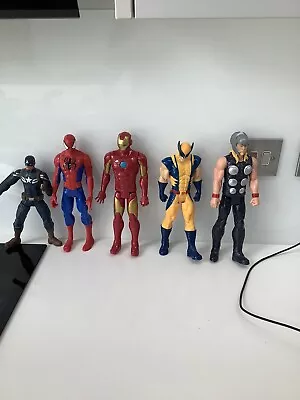 Marvel Figures 12 Inch Figures Avengers Wolverine Cap Spider-Man • £4.99