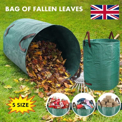 £7.99 • Buy Garden Waste Bags Refuse Large Heavy Duty Sack Grass Leaves Rubbish Bag 100-500l