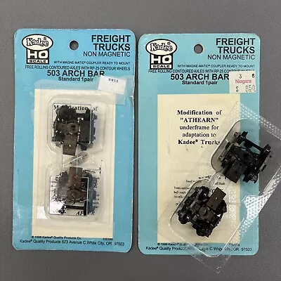 KADEE HO #503 Arch Bar Trucks. Complete But Were Resealed NOS • $7.99