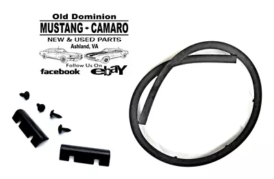 1965-1966 Mustang Firewall Hood To Cowl Weatherstrip Seal And Retainer Clips • $34.95