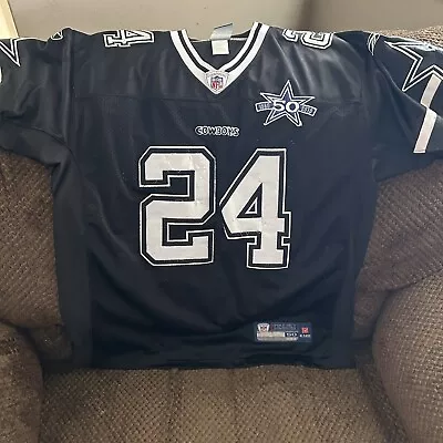 Marion Barber DALLAS COWBOYS Reebok Onfield Black Jersey NFL 50 Year Anniversary • $29.99