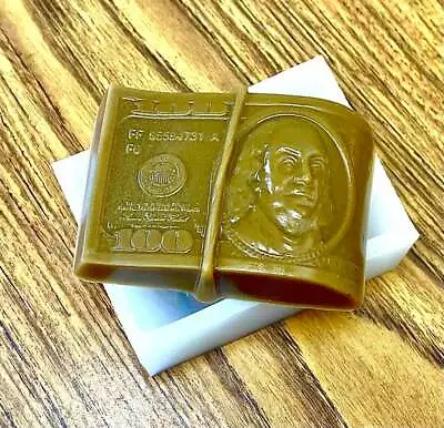 Silicone Money Mold US 100 Dollar Bill Soap Candle Resin Homemade  • $23