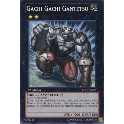 X3 Gachi Gachi Gantetsu - BP01-EN025 - Rare - 1st Edition • $1.95