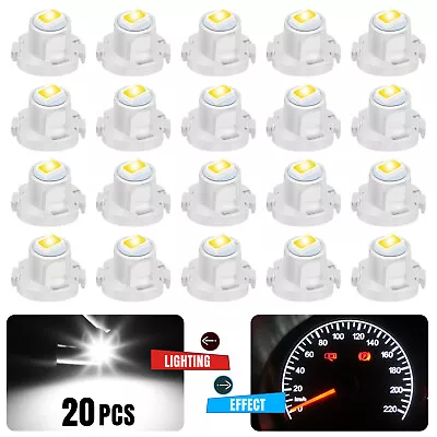 20X White T4 T4.2 Neo Wedge Dash A/C Climate Control HVAC Switch LED Light Bulbs • $8.98