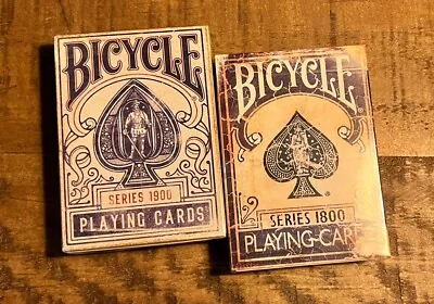 Bicycle Series 1800 & 1900 Blue Marked Playing Cards 2 Sealed Decks 8️⃣🍀 • $54.99