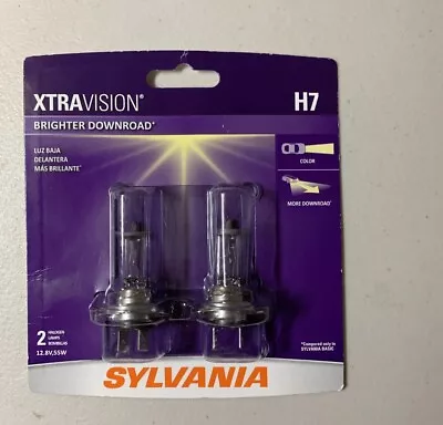SYLVANIA - H7 XtraVision - High Performance Halogen Headlight (Contains 2 Bulbs) • $7.99