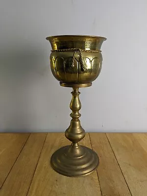 Vintage Brass Planter Plant Pot Home Jardiniere Antique Very Large Stand • £65