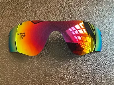 PolarLens POLARIZED Fire Red Iridium Replacement Lens For-Oakley Radarlock Path • £19.99