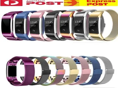 FOR Fitbit Charge 2 Band Metal Stainless Steel Milanese Loop Strap Charge2 AU • $13.92