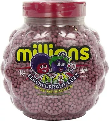 Millions Blackcurrant Flavour Full Sweets Jar 2.27kg • £28.99