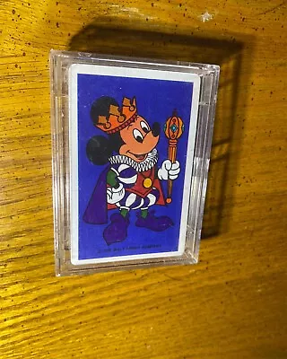 KING MICKEY MOUSE Vintage Walt Disney Playing Cards Sealed Goofy Joker In Case • $15.33