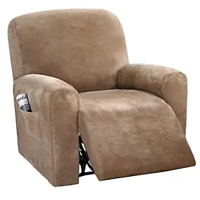  Velvet Stretch Recliner Couch Covers 4-Pieces Style Recliner Chair Covers  • $56.52