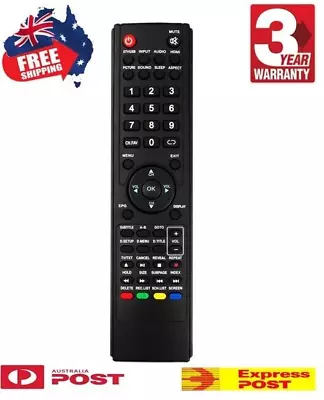 0118020315 Remote Control FOR TEAC TV LCDV2656HDR LCDV3256HDR LCDV2681FHD LCD AU • $15.95