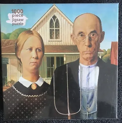 AMERICAN GOTHIC By Grant Wood Jigsaw Puzzle (1000 Piece) Flame Tree Publishing • £11.99