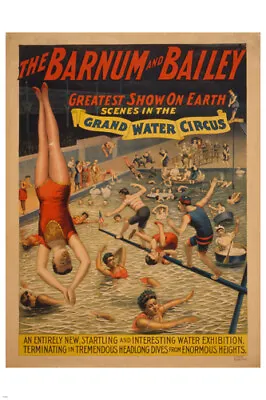 THE BARNUM & BAILEY Vintage Circus Poster 20x30 CLASSIC ERA Celebration • $17.69