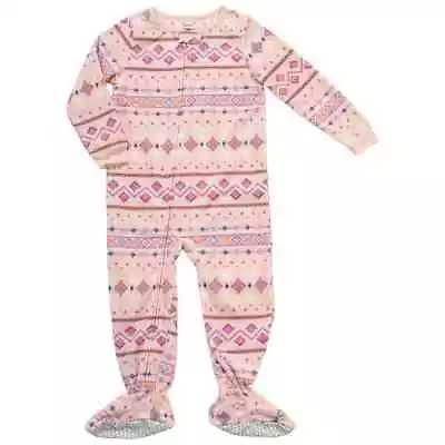 New Carters Toddler Girls 1-Piece Fair Isle Fleece Footed Pajama 2 3 4 5 • $18.95
