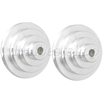 $49.14 • Buy 2x Aluminum Pagoda Pulley 4 Step A Type 16mm Bore 41-130mm OD For V Belt