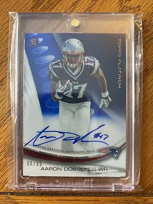 Aaron Dobson Rc 2013 Topps Platinum Auto Rookie Card#/99 • $9.99