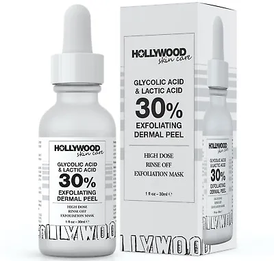 Glycolic Acid Lactic Acid 30% Peel Medical Grade AHA Pure Acne Scars Wrinkles • $13.99