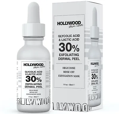 GLYCOLIC ACID Peel LACTIC ACID 30% Chemical Peel Acne Hyperpigmentation Rosacea • $13.99