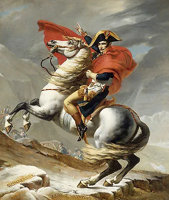 Paintings Portrait Napoleon Bonaparte Emperor France Alps Horse Art Poster  # 4 • £4.13
