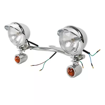 Motorcycle Driving Passing Spot Fog Light Bar Turn Signals Fit For Harley Honda  • $39.99