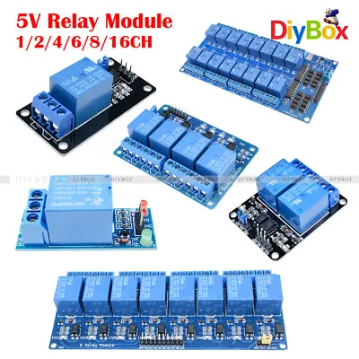 1/2/4/6/8/16 Channel 5V Relay Board Module Optocoupler LED For Arduino ARM PIC • $1.84